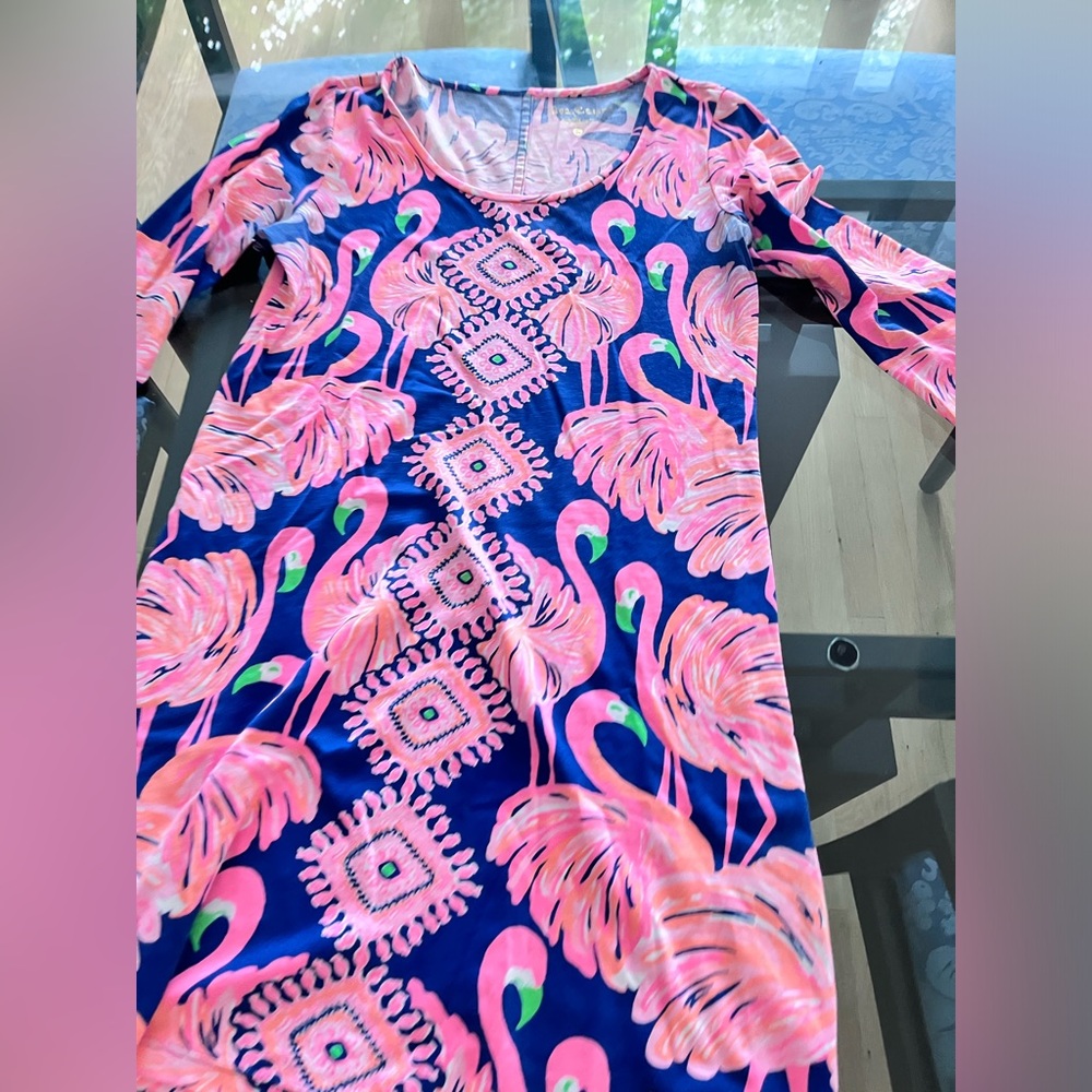 Lilly Pulitzer Pink Flamingo dress